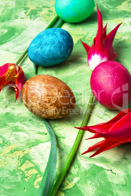 Colorful Easter eggs