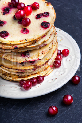 pancakes with cranberry