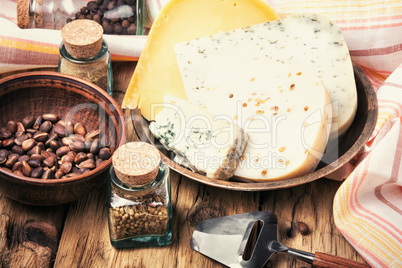 cheese with nuts