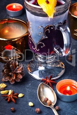 Winter mulled wine