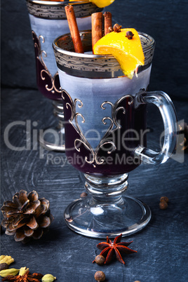 Winter mulled wine