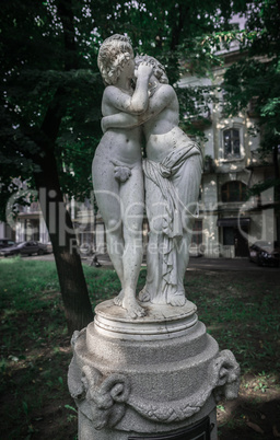 Sculpture of Eros and Psyche in Odessa