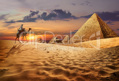 Egyptian evening landscape