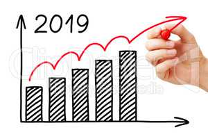 Business Growth Graph 2019 Concept