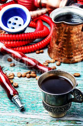 Hookah with aroma coffee