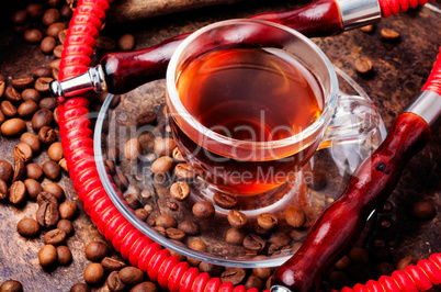 Hookah with aroma coffee