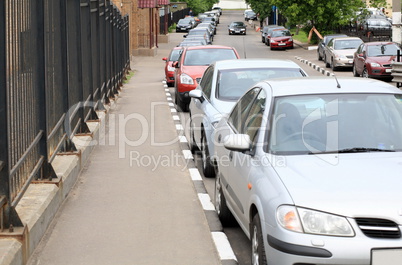 cars on street at day