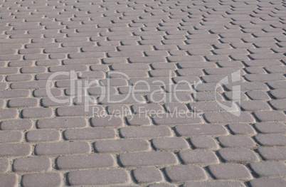 Cobblestone Pavement at day