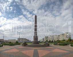 Monument to the heroes of the Second World War in Yuzhny city, U