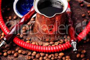 Hookah with aroma coffee