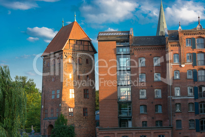 View of a hotel in the German city of Lüneburg