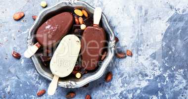 summer chocolate ice cream