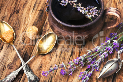 tea with lavender.