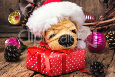 symbolic little Christmas dog