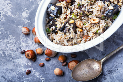 rice with mushrooms