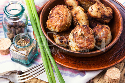 homemade meat cutlets