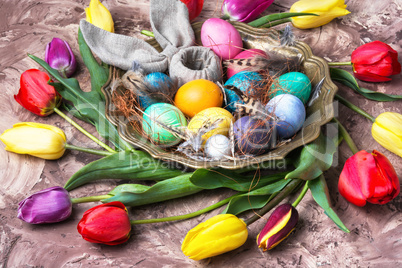 Colorful Easter eggs