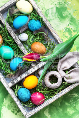 Colorful Easter eggs