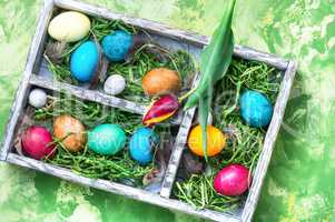 Colorful Easter eggs