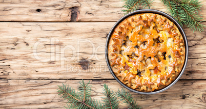 Christmas home pie