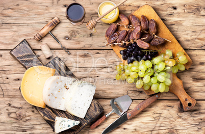 Different kinds of swiss cheeses
