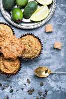 muffin with feijoa