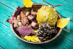 symbolic autumnal still life