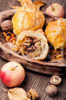 Autumn apple dumpling