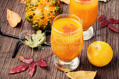 Healthy pumpkin smoothie