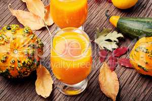 Healthy pumpkin smoothie