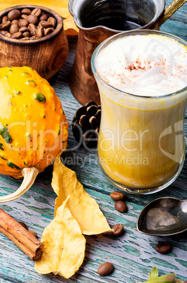 Pumpkin spice coffee