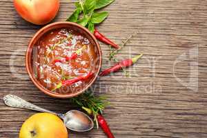 Homemade apple sauce, jam