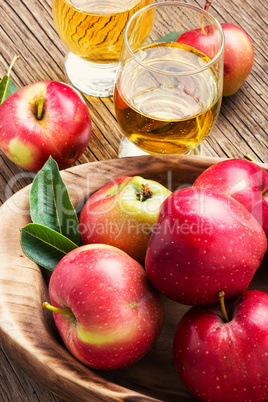 Homemade cider from ripe apples