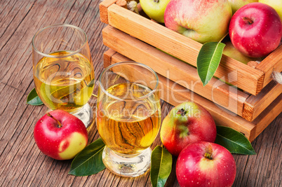 Homemade cider from ripe apples