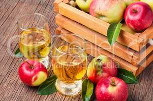 Homemade cider from ripe apples