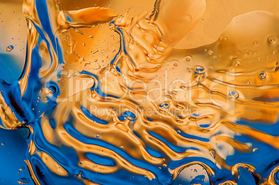 Abstract yellow-blue background