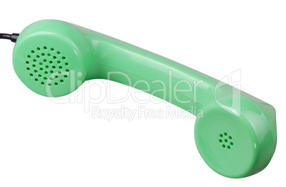 Old Green Rotary Telephone handset