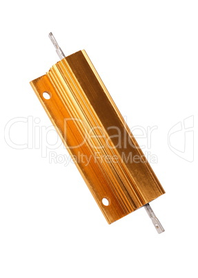 Resistor in Metal Case Isolated