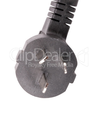 UK Outlet Plug with Cord Isolated