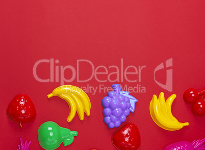 multicolored plastic childrens toys