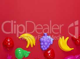 multicolored plastic childrens toys