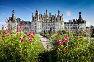 Chateau de Chambord, panoramic view from the garden