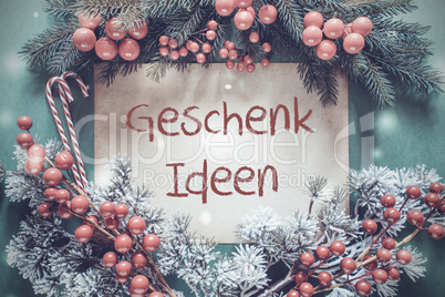 Christmas Garland, Fir Tree Branch, Geschenk Ideen Means Gift Idea