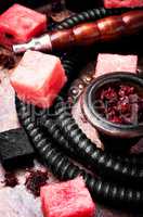 Oriental shisha with watermelon