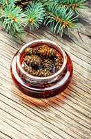 Jam from pine cones