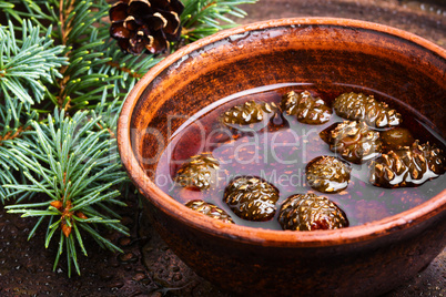 Jam from pine cones