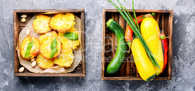 Autumn muffins from zucchini