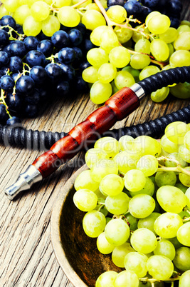 oriental shisha with grapes