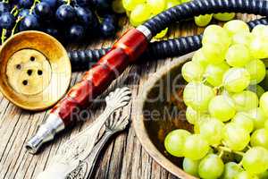 Modern shisha with grapes