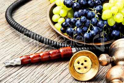 oriental shisha with grapes